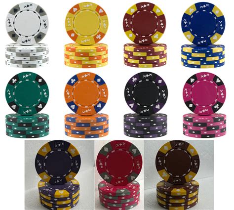  three colour crown 14g poker chips